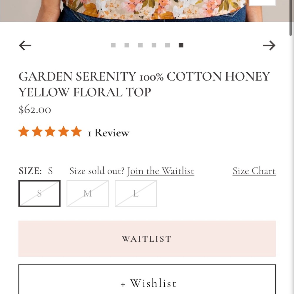 Floral Ruffle Sleeve Top - Picture 5 of 5